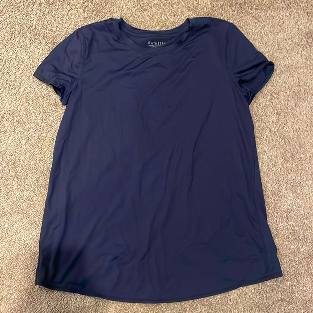 Athleta navy/black exercise top